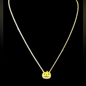 Jack-O-lantern Pumpkin 🎃 Necklace with Adjustable 16-18” chain